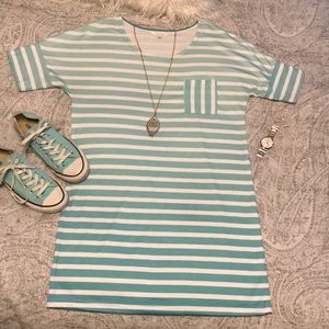 Charming Charlie ombré striped T-shirt dress